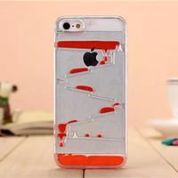 Flowing Liquid Stair Clear Cover Case for iPhone 5/5S (Assorted Color)