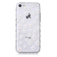 Flower Pattern Waves Slip Handle TPU Soft Phone Case for iPhone 5C