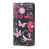 Flower and Butterfly Magnetic PU Leather wallet Flip Stand Case cover for DOOGEE X5