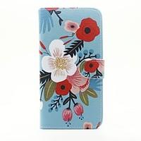 Flower Pattern PU Leather Full Body Case with Stand and Card Slot for iPhone 6s Plus 6 Plus 6s 6 SE 5s 5