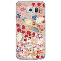 Flower and Leaf Pattern Soft Ultra-thin TPU Back Cover For Samsung GalaxyS7 edge/S7/S6 edge/S6 edge plus/S6/S5/S4