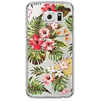 Flowers Pattern Soft Ultra-thin TPU Back Cover For Samsung GalaxyS7 edge/S7/S6 edge/S6 edge plus/S6/S5/S4