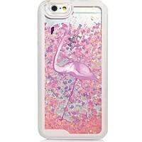 Flamingo Back Flowing Quicksand Liquid/Printing Pattern PC Hard Case Cover For iPhone 6s Plus/6 Plus/6s/6/SE/5s/5