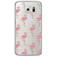 flamingos tile pattern soft ultra thin tpu back cover for samsung gala ...