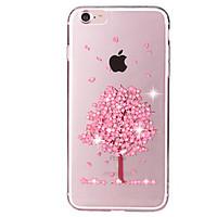 Flower Tree Pattern Crystal Glitter Diamond Soft TPU Back Cover Cases for iPhone 7 7 Plus