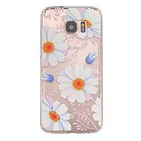 Flower Pattern TPU Relief Back Cover Case for Galaxy S7 /Galaxy S7 edge