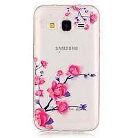 Flower PatternTransparent Soft TPU Back Case for Galaxy Grand Prime/Galaxy Core Prime