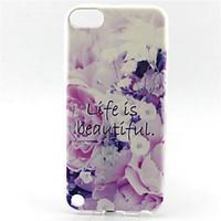 flower lift is beautiful painting pattern tpu soft case for ipod touch ...