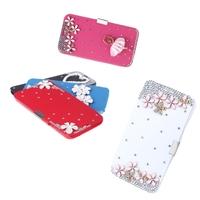 Flip Leather Bling Flower Case Cover PU Leather for Samsung Galaxy S5 i9600 Rose