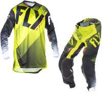 Fly Racing 2017 Lite Hydrogen Motocross Jersey & Pants Lime Black White Kit