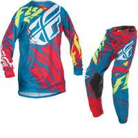 fly racing 2017 kinetic relapse youth motocross jersey amp pants teal  ...