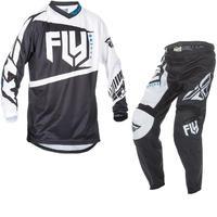 fly racing 2017 f 16 youth motocross jersey amp pants black white kit