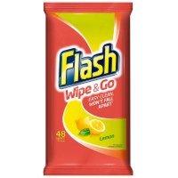 Flash Wipe & Go Lemon Cleaning Wipes (Pack of 40)