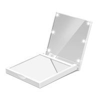 Flo Soft Touch Compact Mirror White