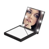 flo soft touch compact mirror black