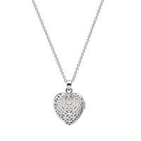 Flo Perfume Jewellery Small Heart Necklace Silver