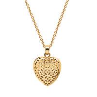 Flo Perfume Jewellery Small Heart Necklace Gold