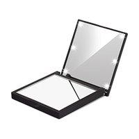 flo square led mirror black