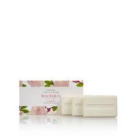 floral collection magnolia trio of soaps