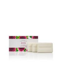 floral collection rose trio of soaps