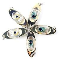 flash eye shape led deep drop underwater fishing squid fish lure light ...