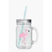 Flamingo Mason Jar - multi