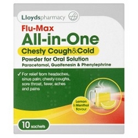 Flu-Max All-in-One Chesty Cough & Cold Powder 10 Sachets