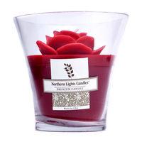 Floral Vase Premium Candle - Red Rose 5 inch