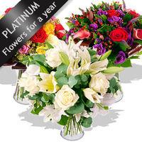 Flowers For A Year | Platinum Collection - flowers