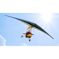 Flex-Wing Microlight Flying in Bedfordshire