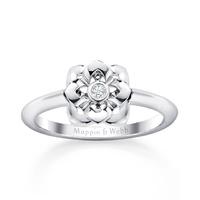 floresco mini ring with single diamond ring size n