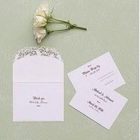 Floral Elegance Laser Embossed Accessory Cards with Personalisation