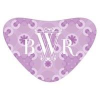 Floral Pattern Heart Container Sticker