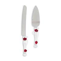 Flower of Love In Romantic Red Cake Serving Set