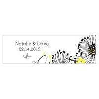 Floral Fusion Small Rectangular Tag