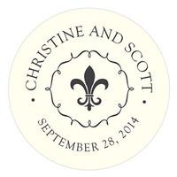 Fleur De Lis Large Sticker