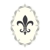 Fleur De Lis Diecut Sticker