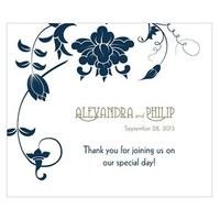 floral orchestra rectangular label