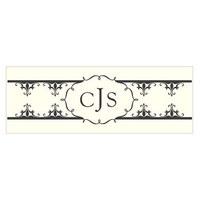 Fleur De Lis Small Rectangular Tag