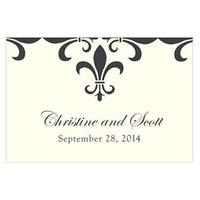 Fleur De Lis Large Rectangular Tag