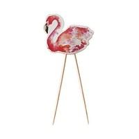 Flamingo Cupcake Food Topper - 8 Pack