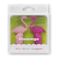 flamingo bottle stopper set of 2