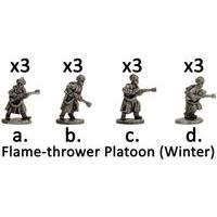 Flame Thrower Winter Platoon Figures