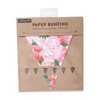 Floral Paper Bunting 10m