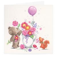 Flower Arranging Birthday Card