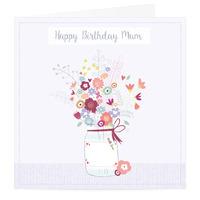 Floral Happy Birthday Mum Card