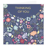 Floral Thinking Of You Greeting Card