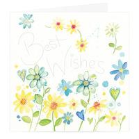 Floral Best Wishes Card