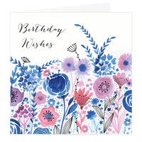 Floral Birthday Wishes Card