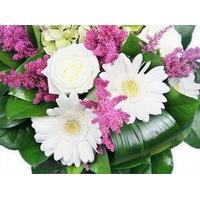 Flowers Posy with White and Pink Flowers